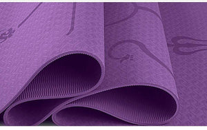Alignment Yoga Mat | Position Line Yoga Mat | Stretched Fusion