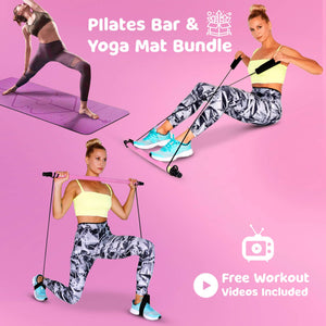 Pilates Bar & Yoga Mat Bundle