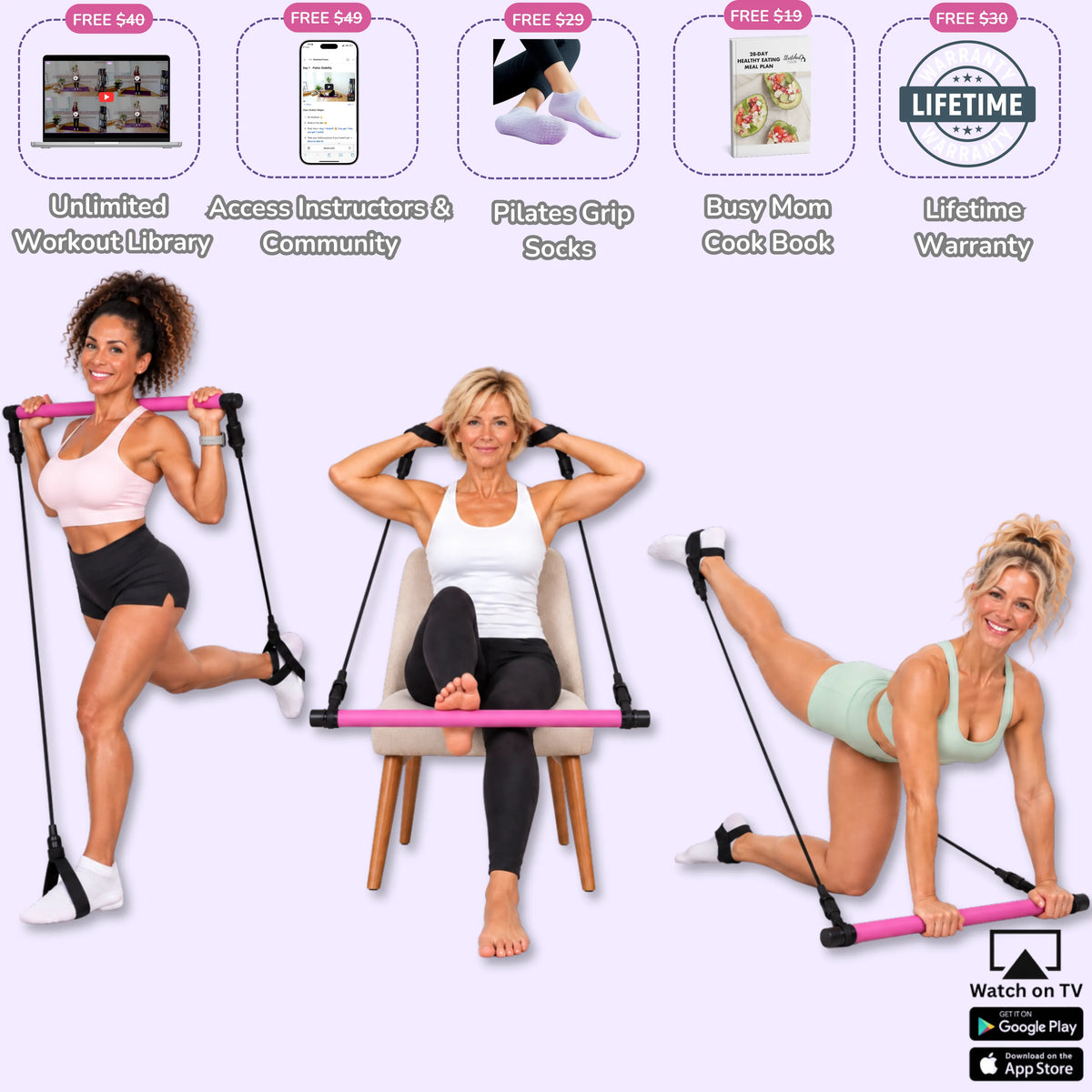 Multi-Functional Pilates Bar