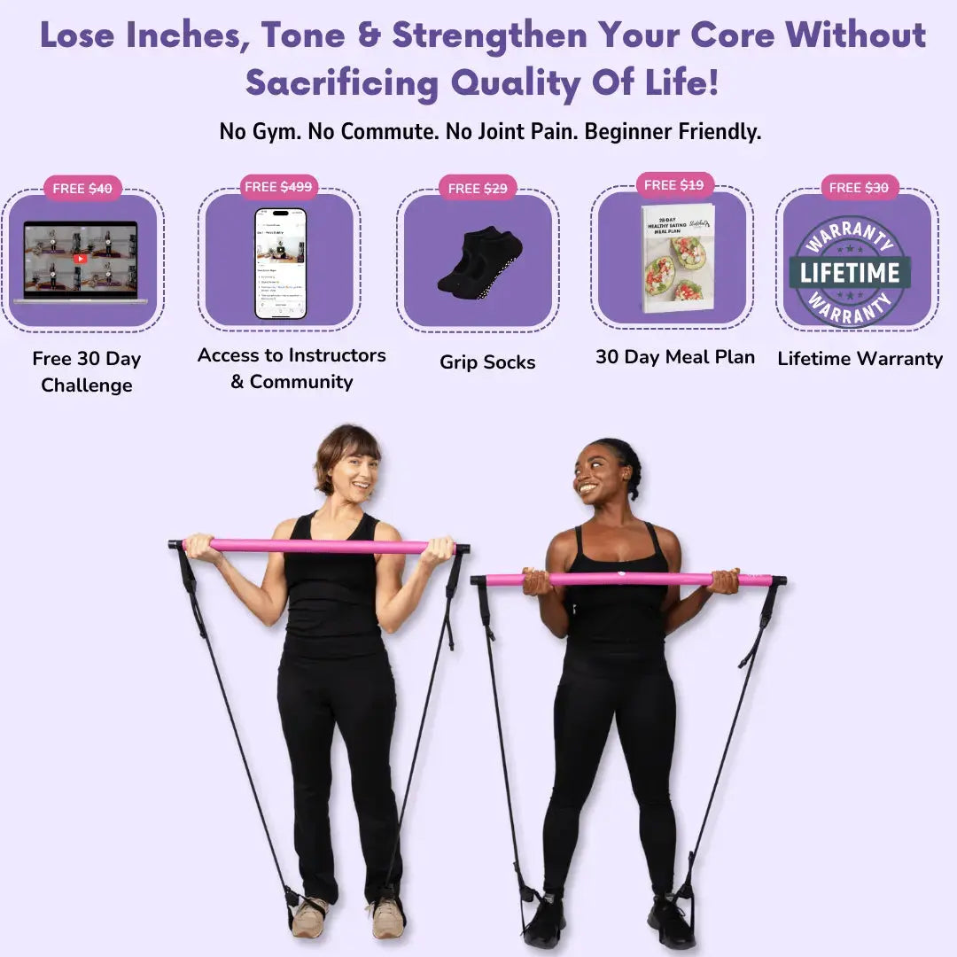 Multi-Functional Pilates Bar Stretched Fusion