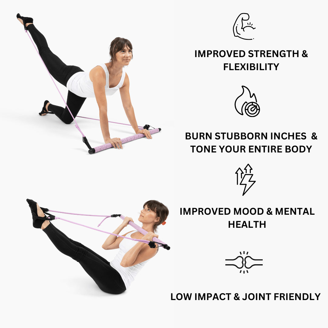 Multifuntional Pilates Bar + 30 Day Challenge