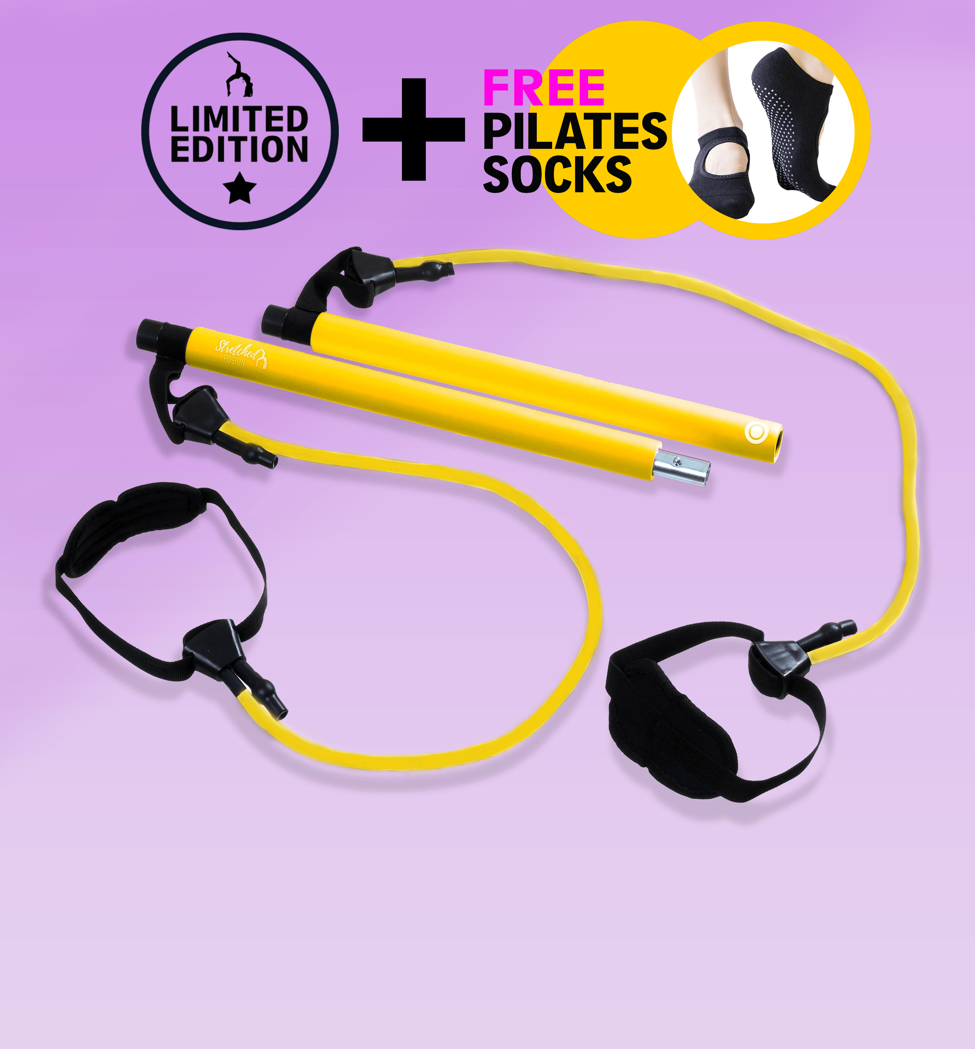 Pilates Bar & Ring Bundle - Stretched Fusion