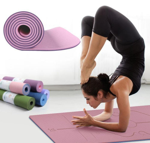 Alignment Yoga Mat | Position Line Yoga Mat | Stretched Fusion