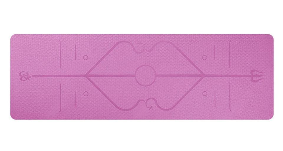 Alignment Yoga Mat | Position Line Yoga Mat | Stretched Fusion