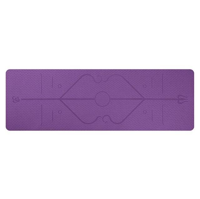 Alignment Yoga Mat | Position Line Yoga Mat | Stretched Fusion