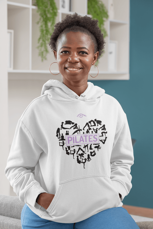 I love Pilates - Embroidered Unisex Hoodie – The Pilates Shop by